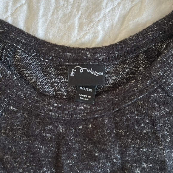 ART CLASS Dark Gray Tiered Long Sleeve Dress Girls Size 6/6X - Picture 5 of 7